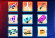 The MP5 – Spinning Bird, the KongFu emote and the surfboard are the premium prizes